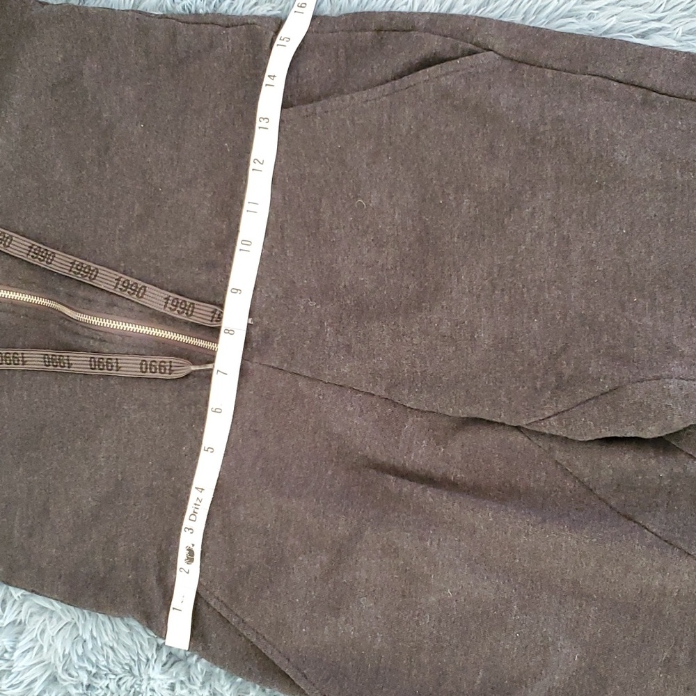CHARCOAL GRAY SLEEVELESS JUMPSUIT XS - Picture 8 of 13